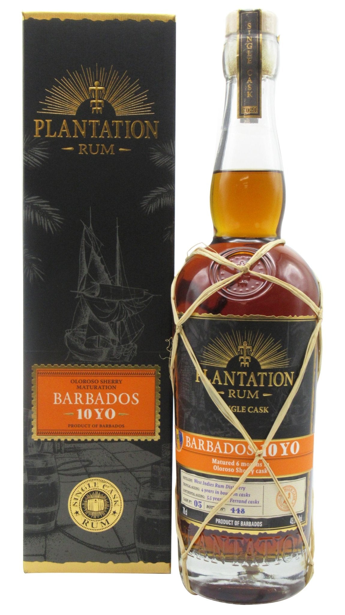 Plantation Barbados 10 Year Rum (750 ml) - Keg N Bottle