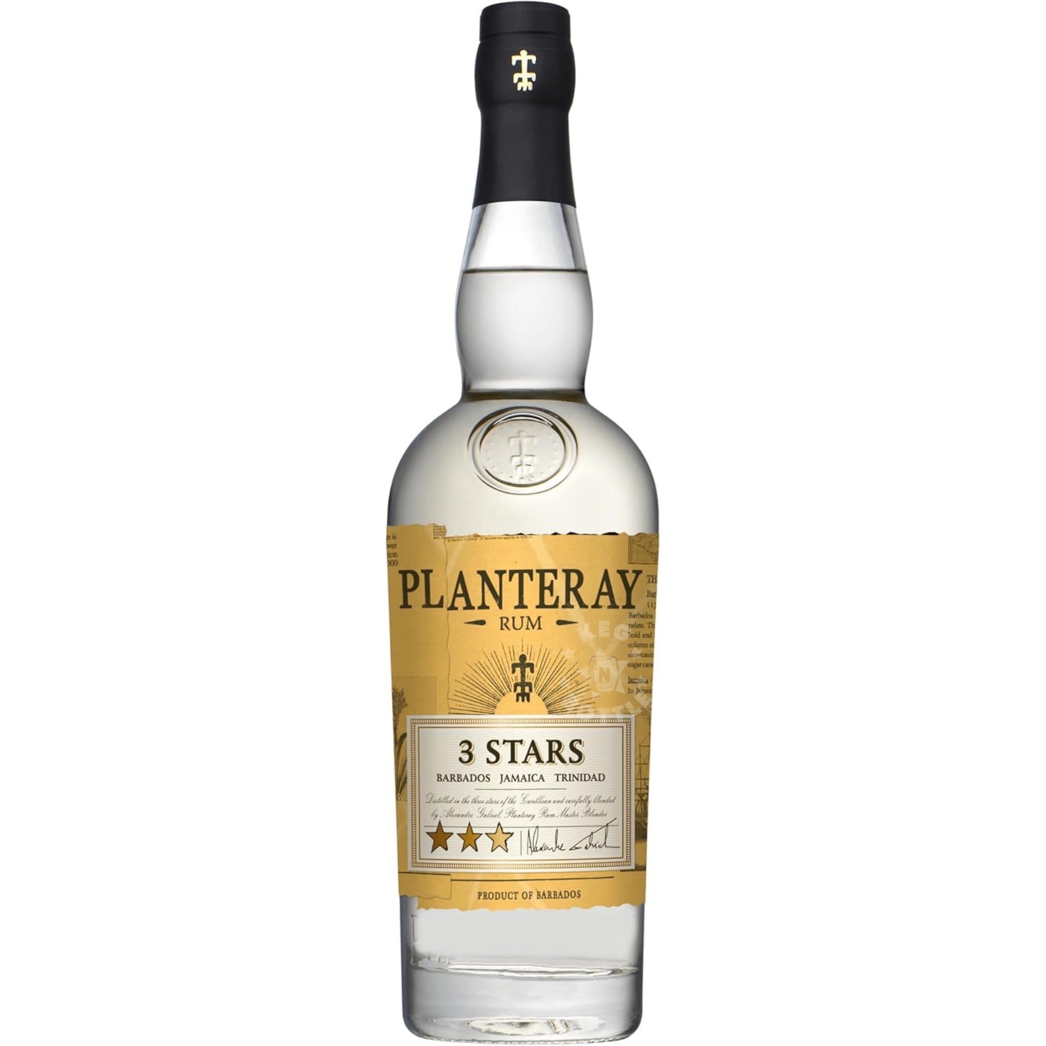 Planteray 3 Star White Rum (1 L) - Keg N Bottle