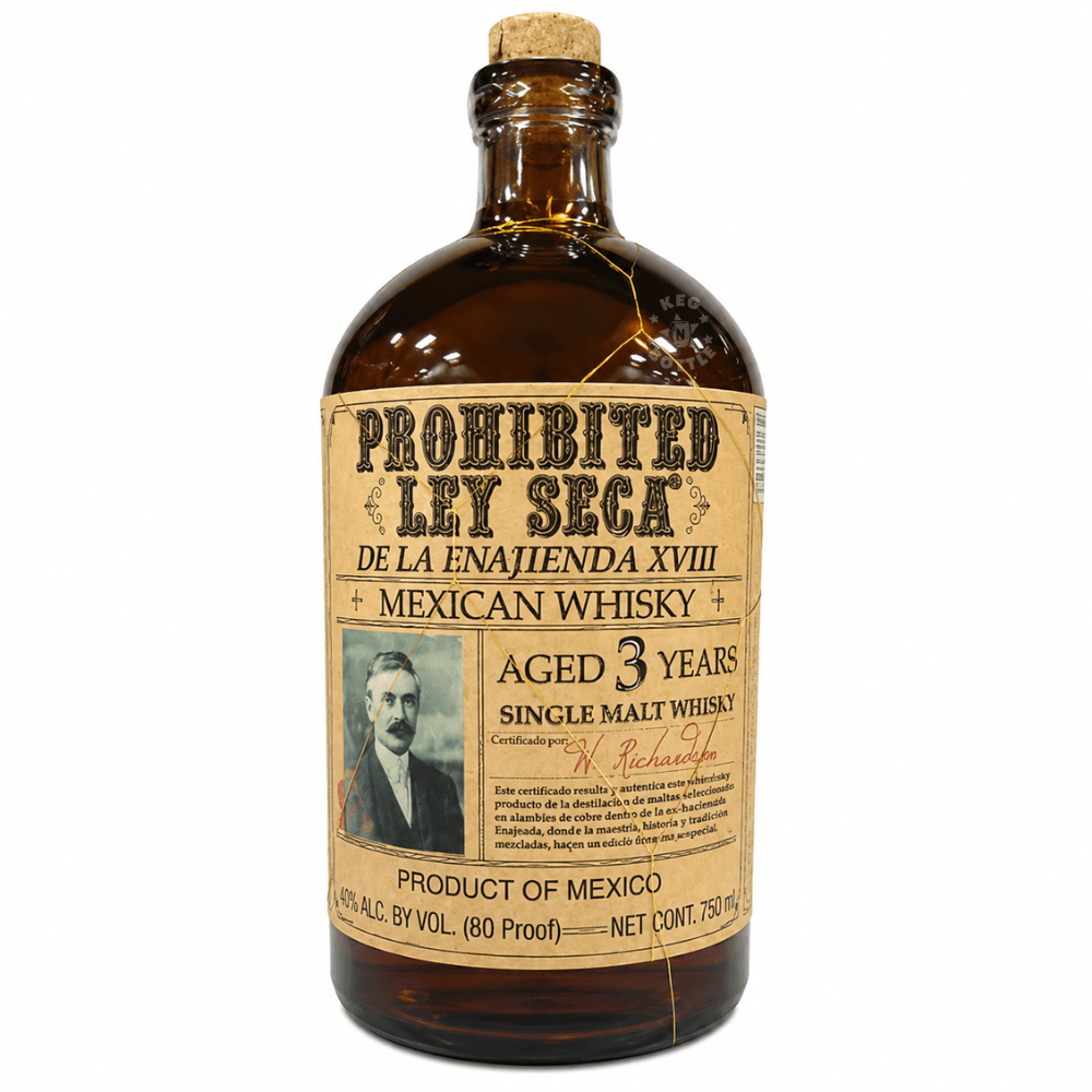 Prohibido Ley Seca de la Enmienda XVIII 3 Year Mexican Single Malt Whisky 750mL bottle | Keg N Bottle.