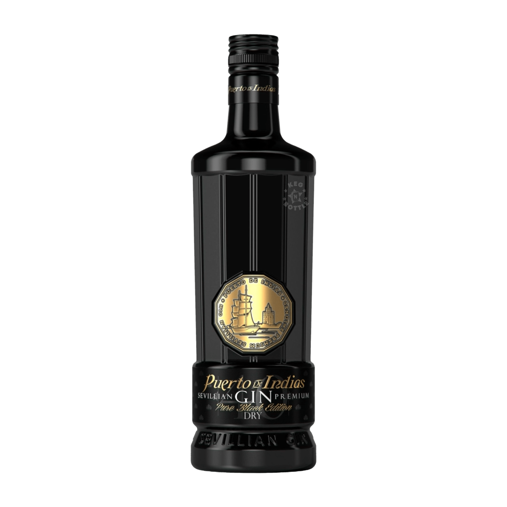 Puerto de Indias Pure Black Dry Gin (750 ml) - Keg N Bottle