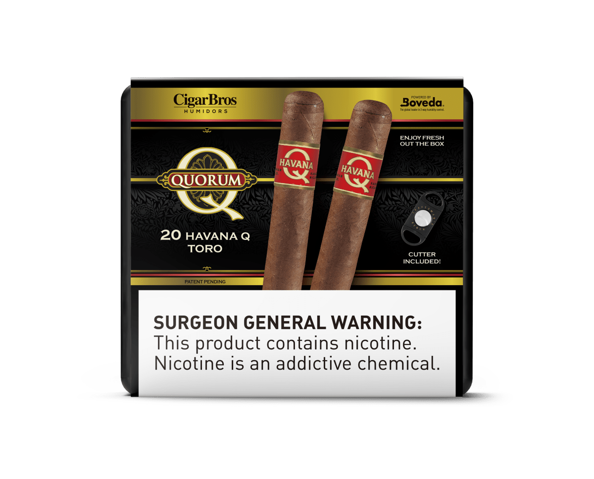 Quorum Premium Cigars Set + Personal Humidor by CigarBros | Keg N Bottle