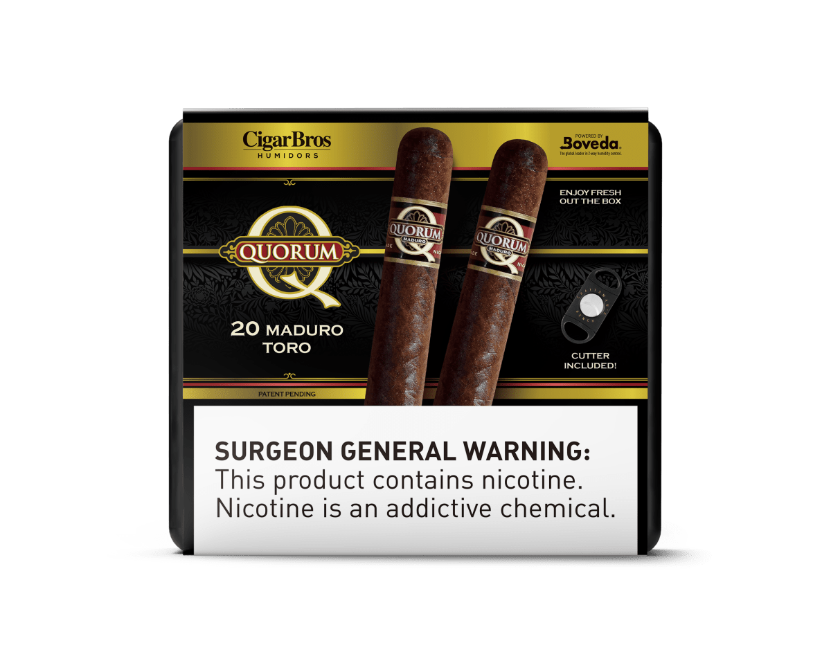 Quorum Premium Cigars Set + Personal Humidor by CigarBros | Keg N Bottle