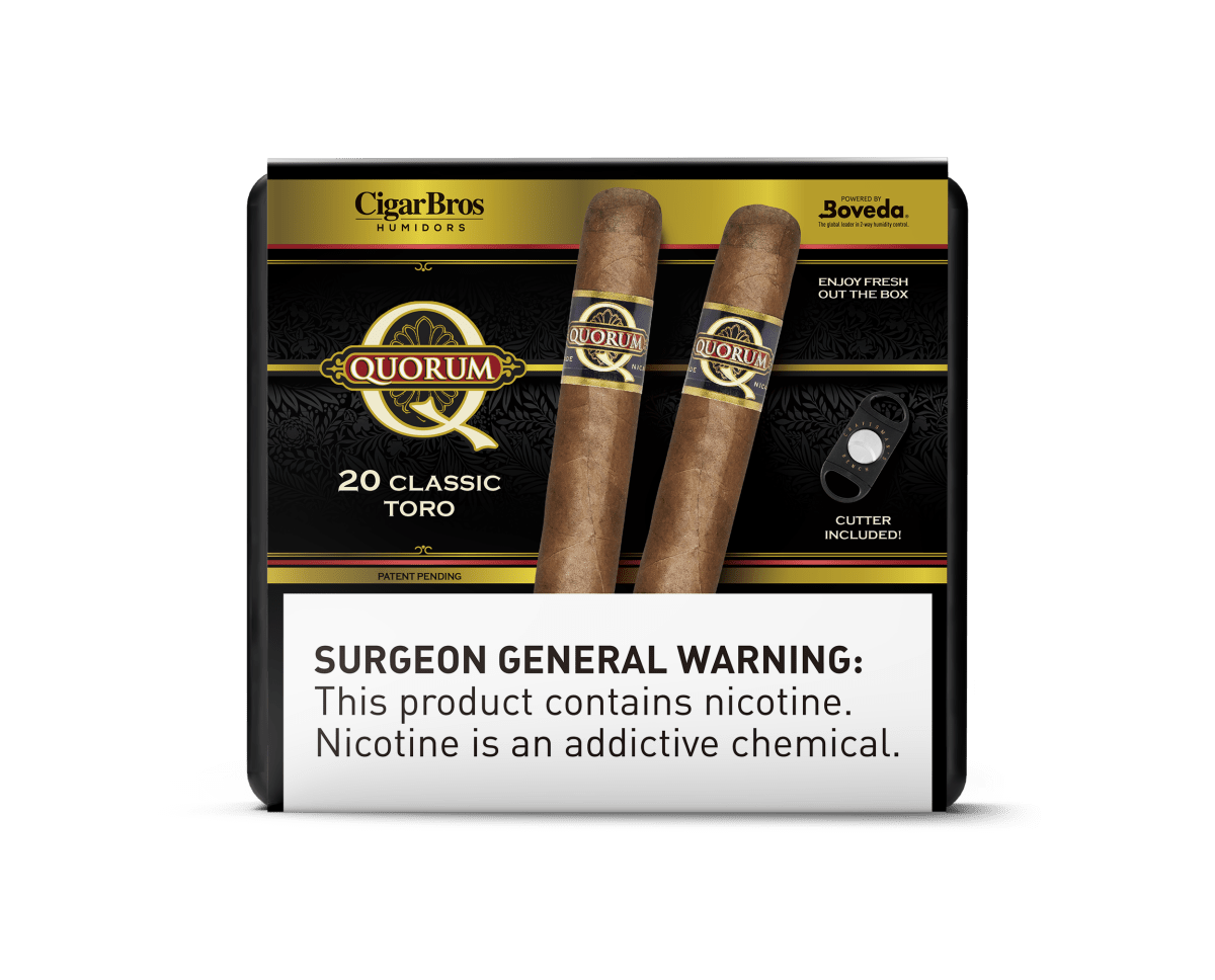 Quorum Premium Cigars Set + Personal Humidor by CigarBros | Keg N Bottle