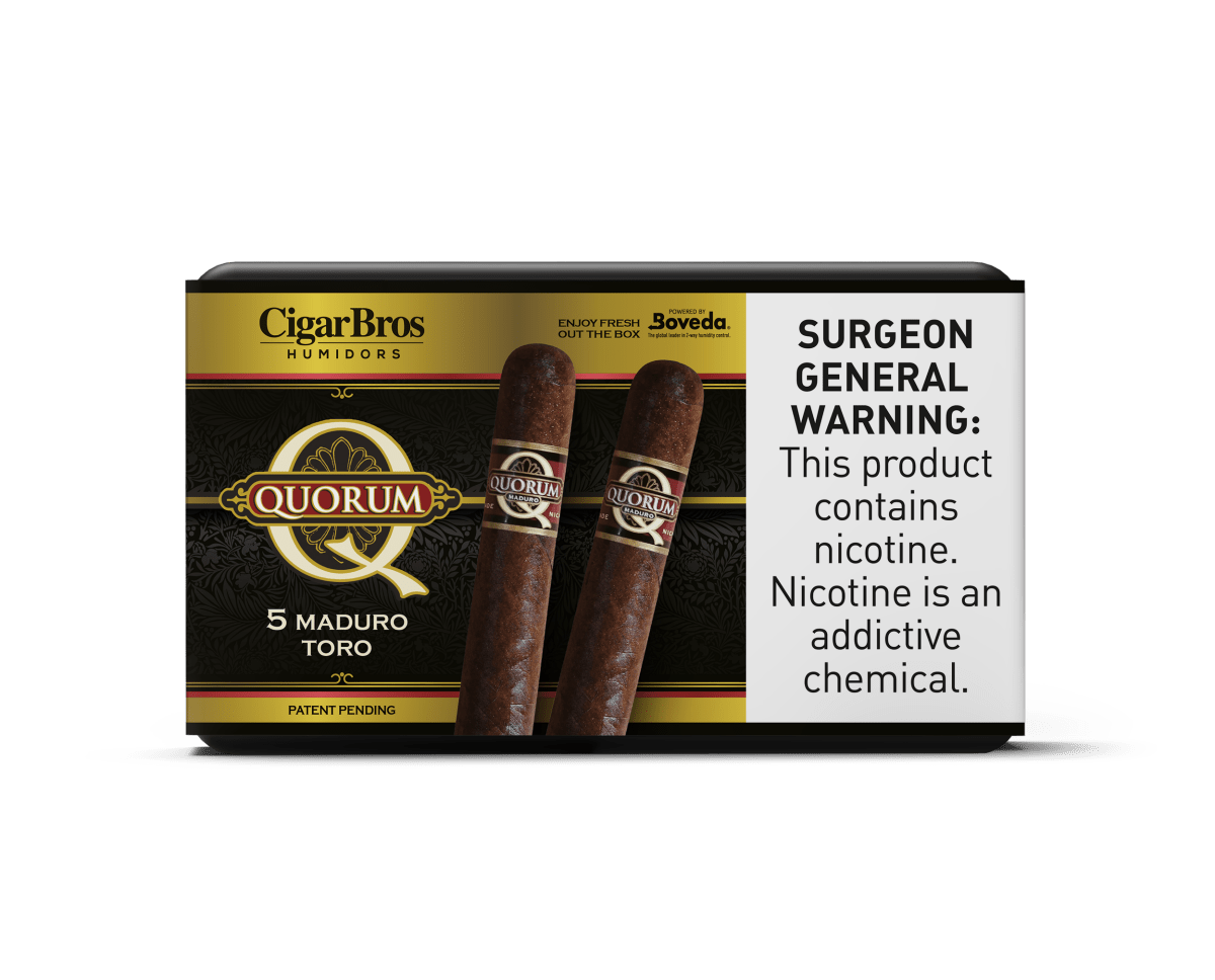 Quorum Premium Cigars Set + Personal Humidor by CigarBros | Keg N Bottle