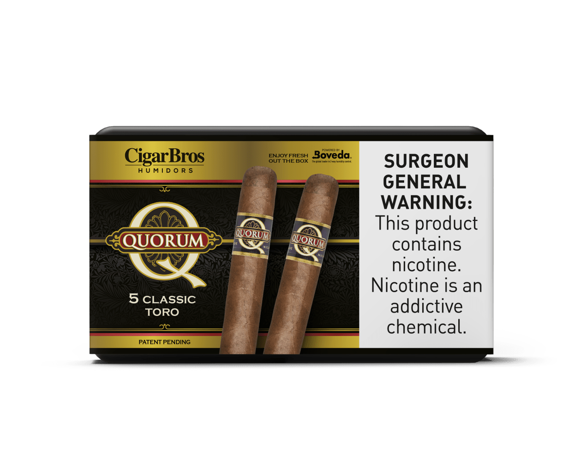 Quorum Premium Cigars Set + Personal Humidor by CigarBros | Keg N Bottle