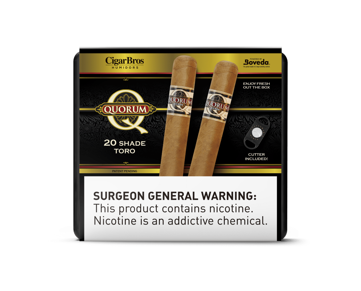 Quorum Premium Cigars Set + Personal Humidor by CigarBros | Keg N Bottle