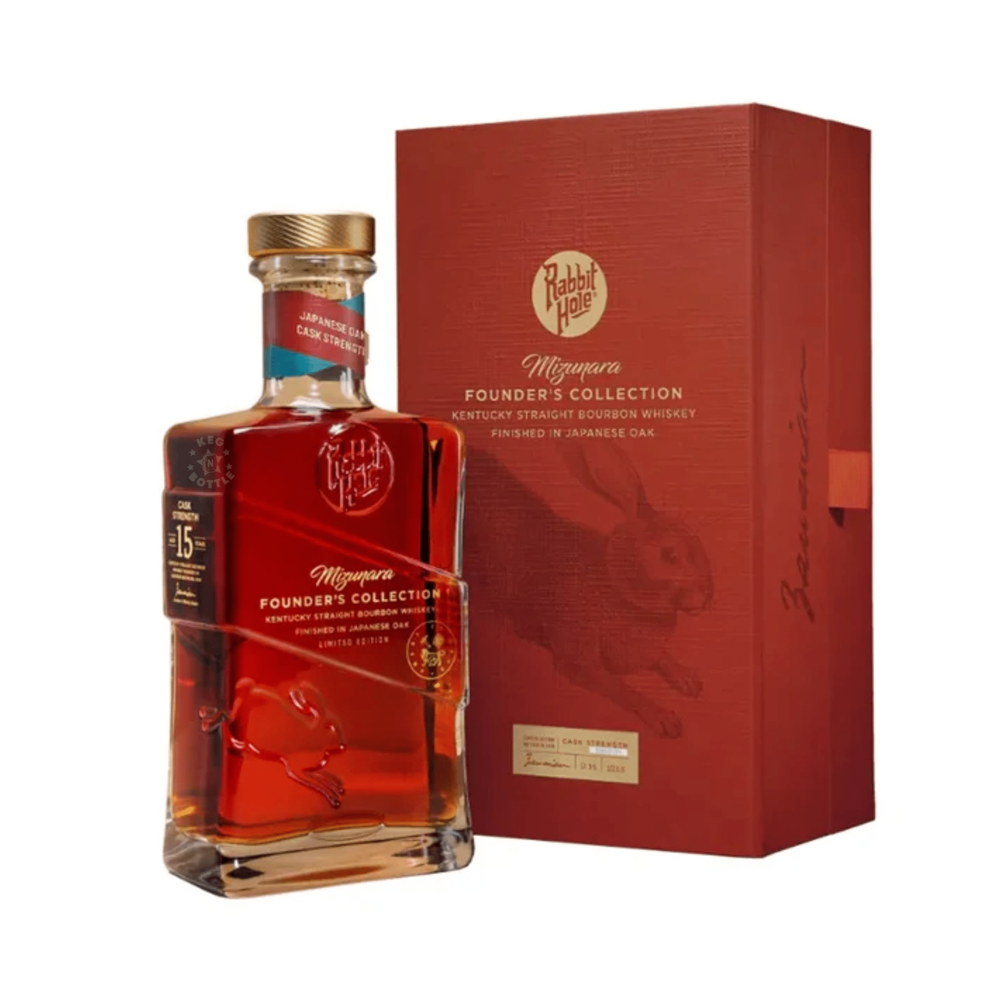 Rabbit Hole 15 Year Mizunara Founder's Collection Limited Edition Bourbon Whiskey (750 ml) - Keg N Bottle
