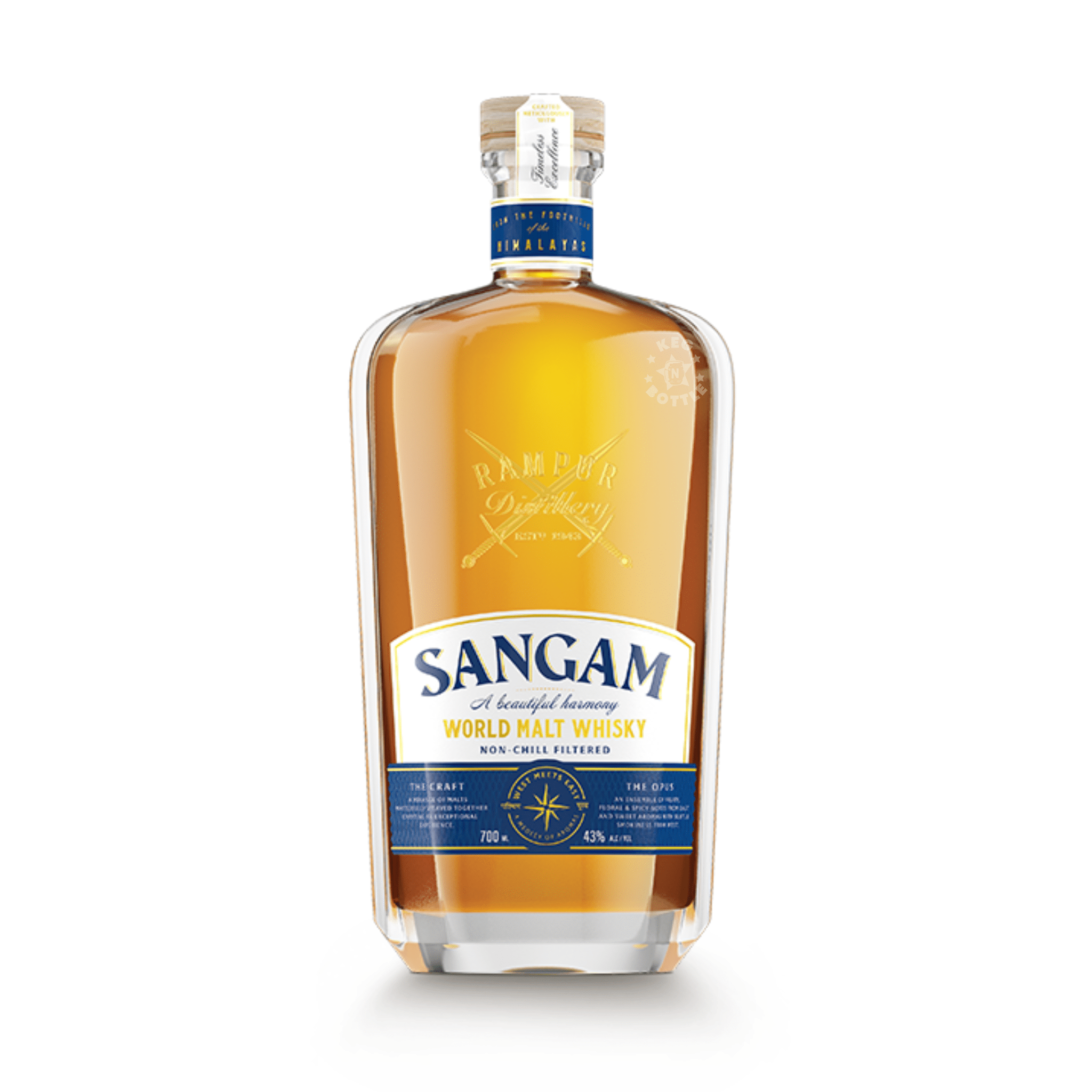 Rampur Sangam World Malt Indian Whisky (750 ml) - Keg N Bottle