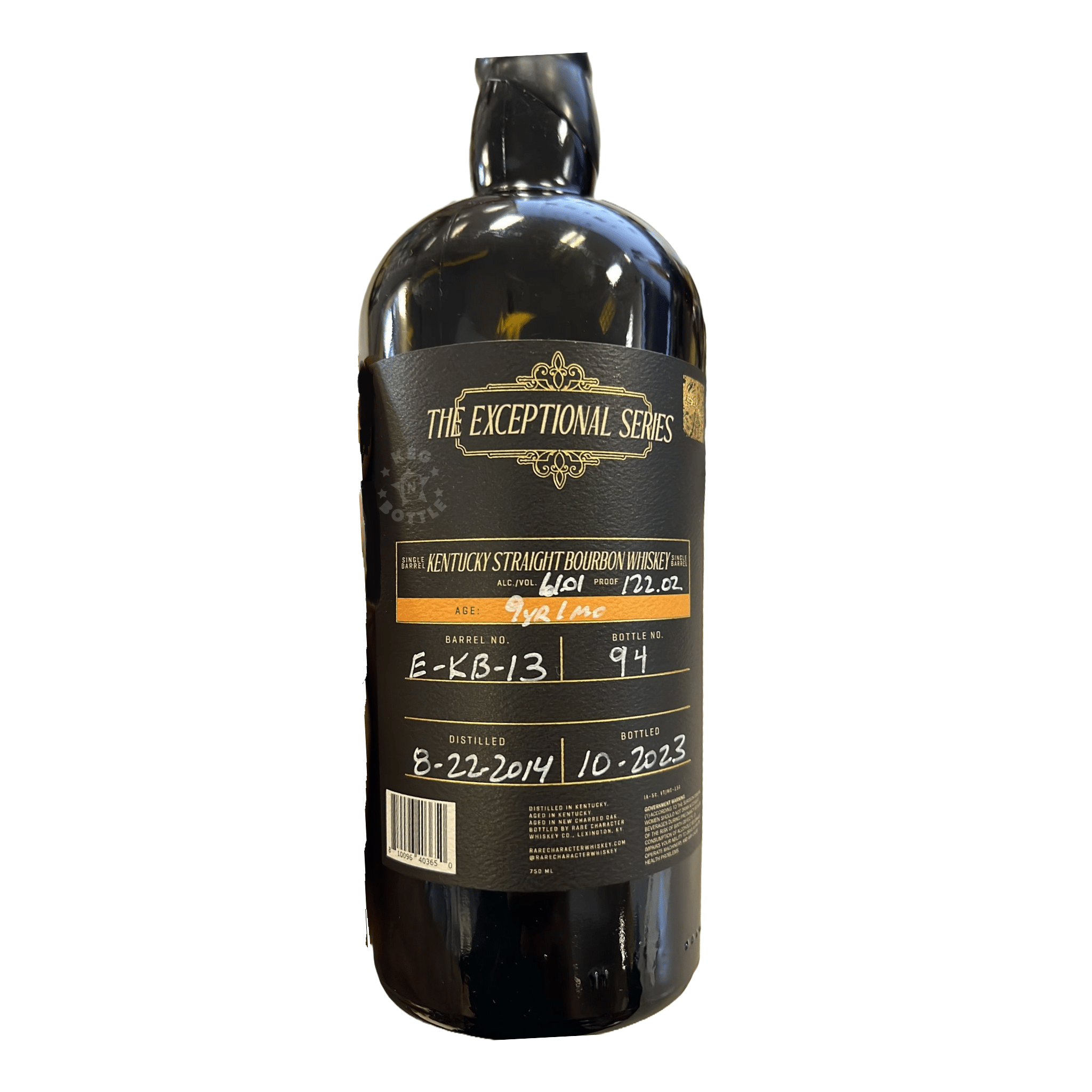 Rare Character The Exceptional Series 9 Year Kentucky Straight Bourbon (750 mL) | Keg N Bottle