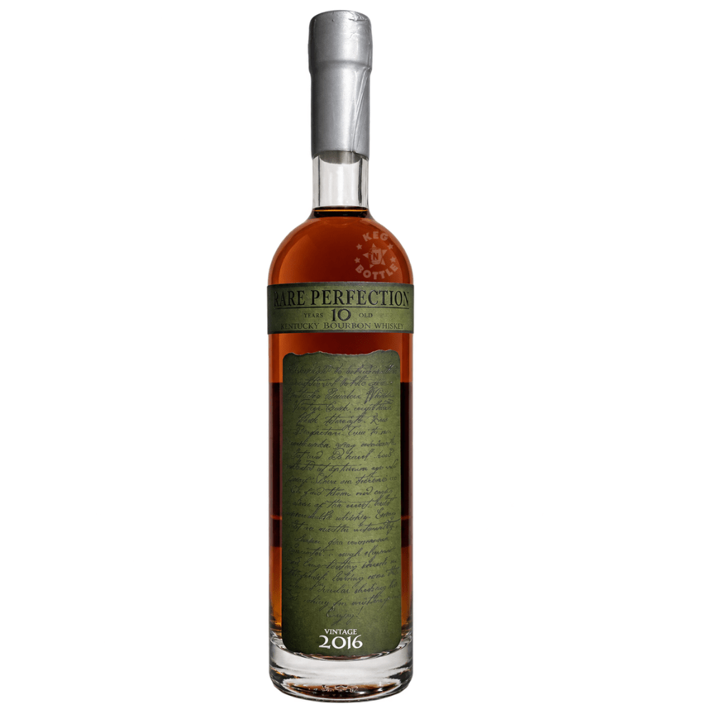 Rare Perfection 10 Year Old Private Single Cask Kentucky Bourbon Whiskey Keg N Bottle Barrel #92 750mL, bottled at 128 proof with a 132-bottle yield. 2