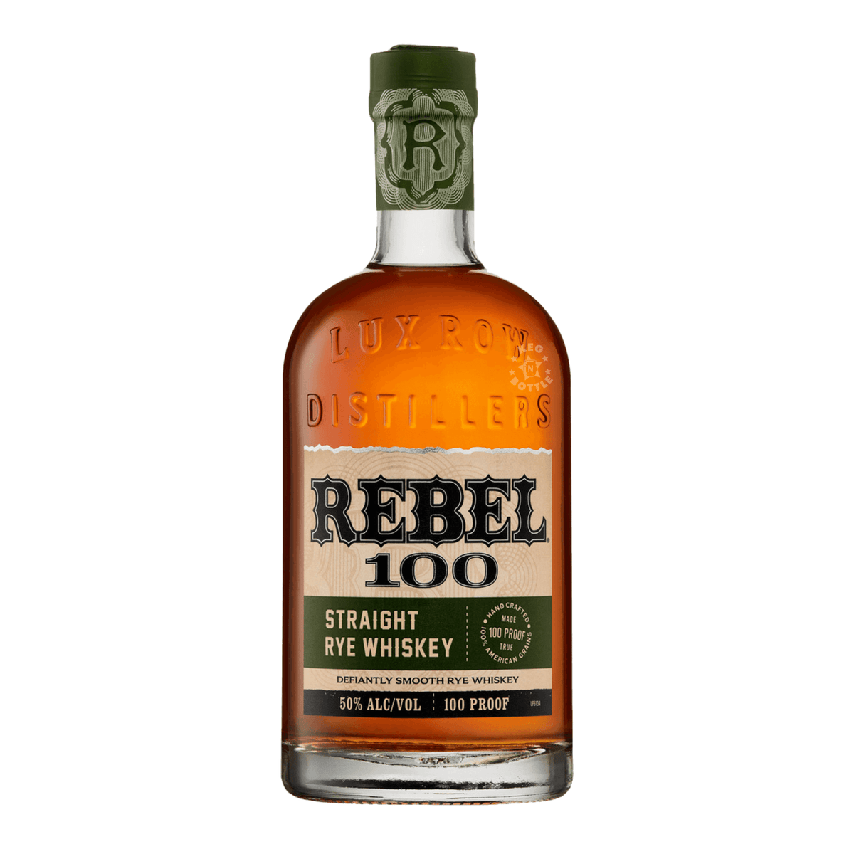Rebel Straight 100 proof Rye Whiskey (750 mL) | Keg N Bottle
