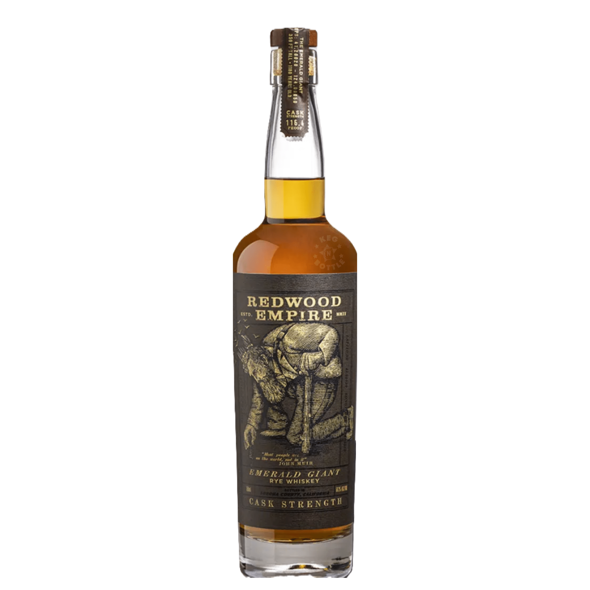 Redwood Empire Emerald Giant Rye Cask Strength (750 mL) - Keg N Bottle