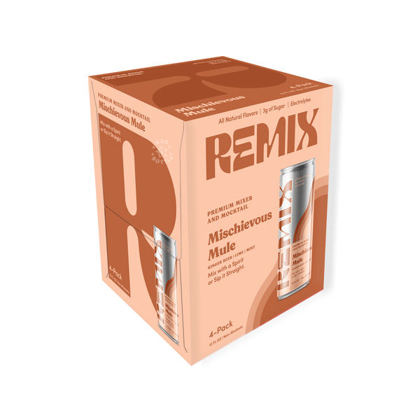 Remix Premium Mixer And Mocktail Mischievous Mule (4 Pack) | Keg N