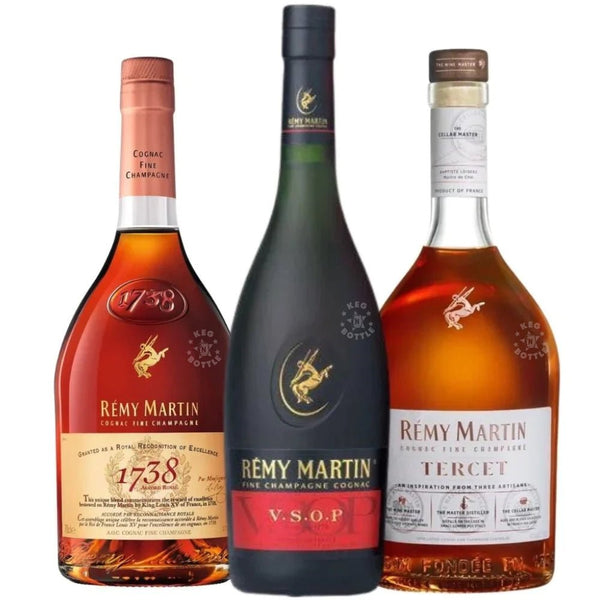 Remy Martin & Blanton's & CAMUS 4本セット remy-martin-cognac-bundle-3-x-