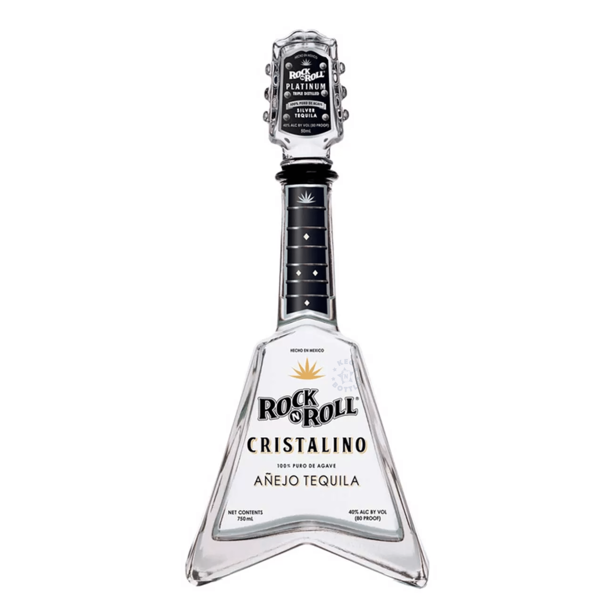 Rock N Roll Anejo Cristalino Tequila (750 ml) - Keg N Bottle