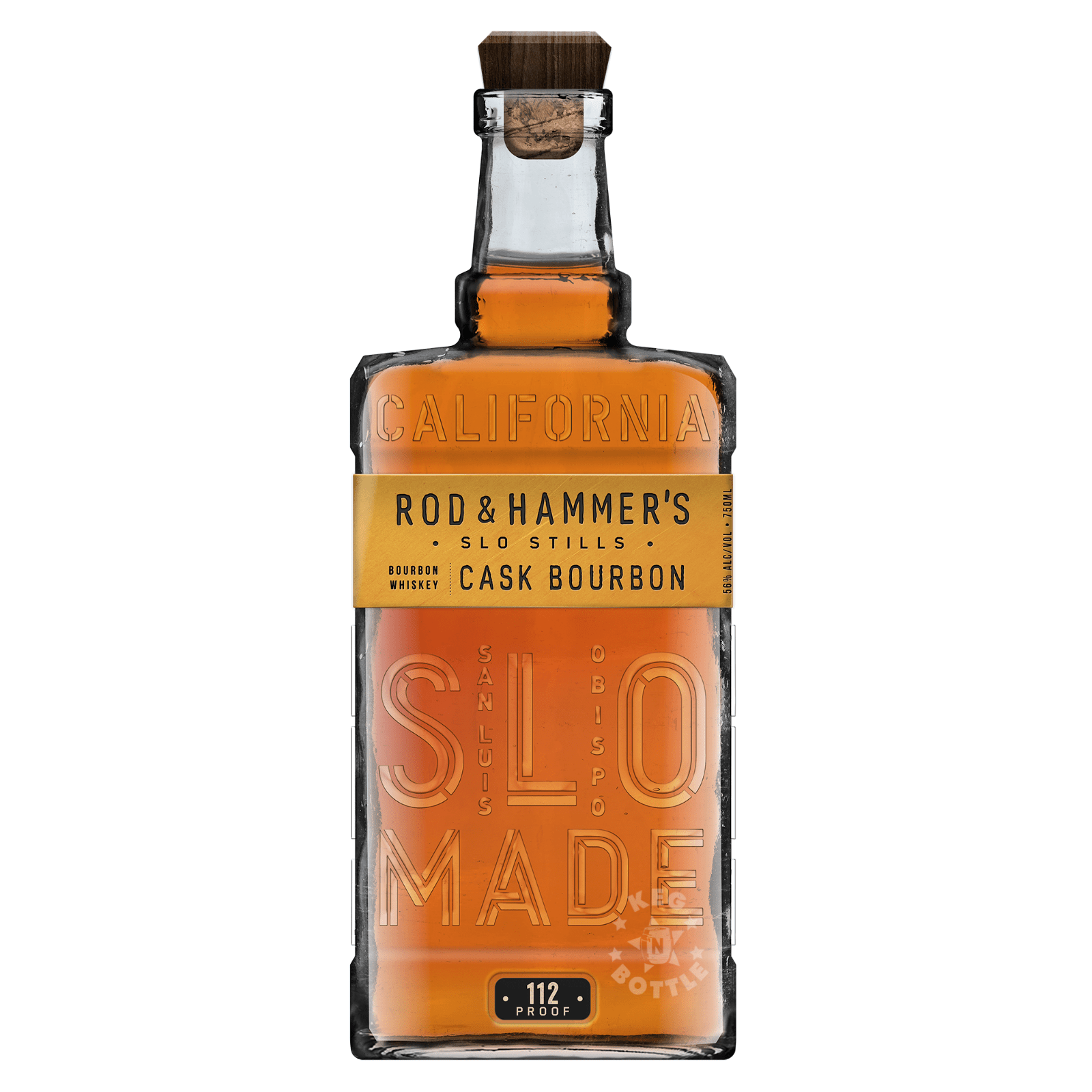 Rod & Hammer's Slo Stills Cask Bourbon American Whiskey 112 Proof (750 ml) | Keg N Bottle
