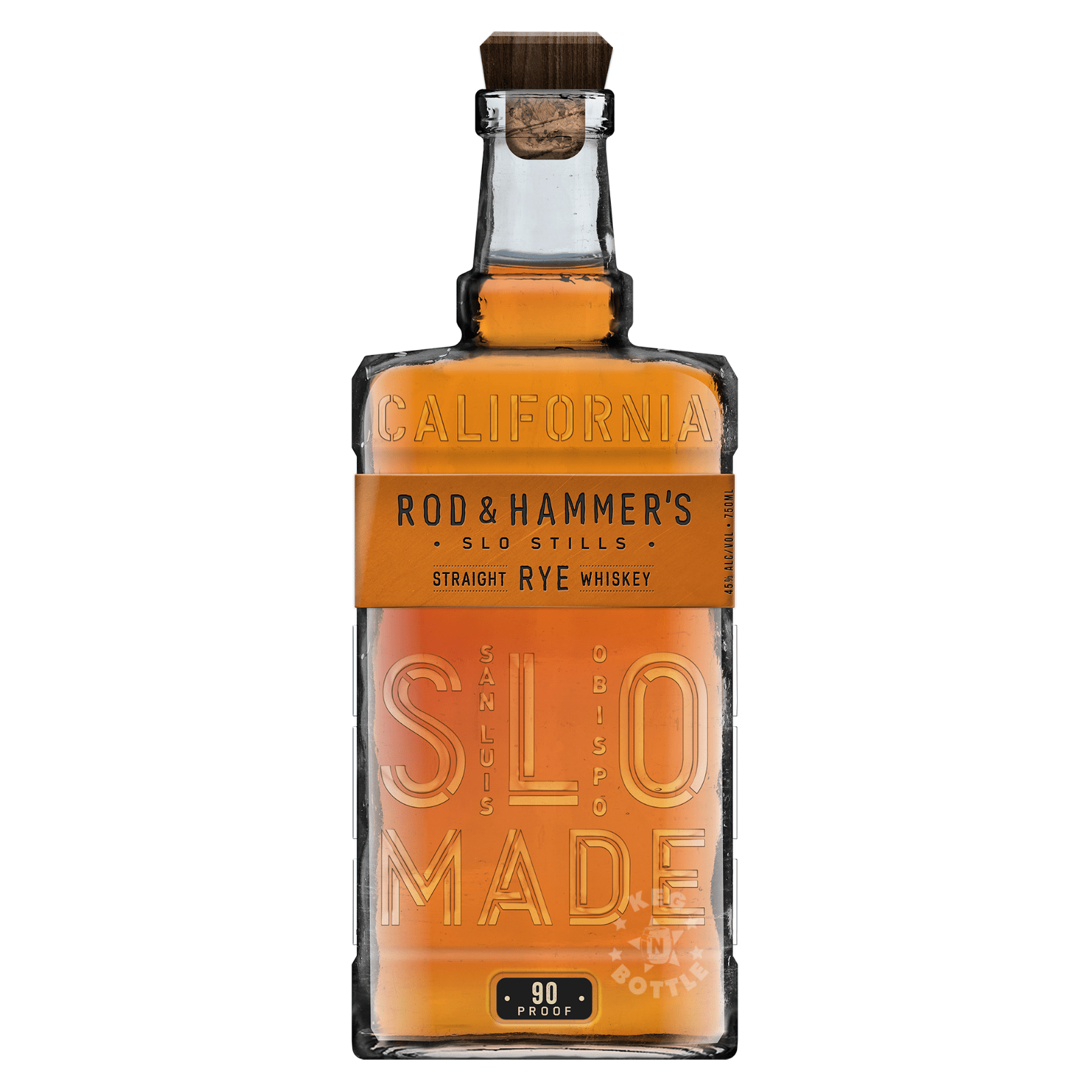 Rod & Hammer's Slo Stills Straight Rye American Whiskey 90 Proof (750 ml) | Keg N Bottle