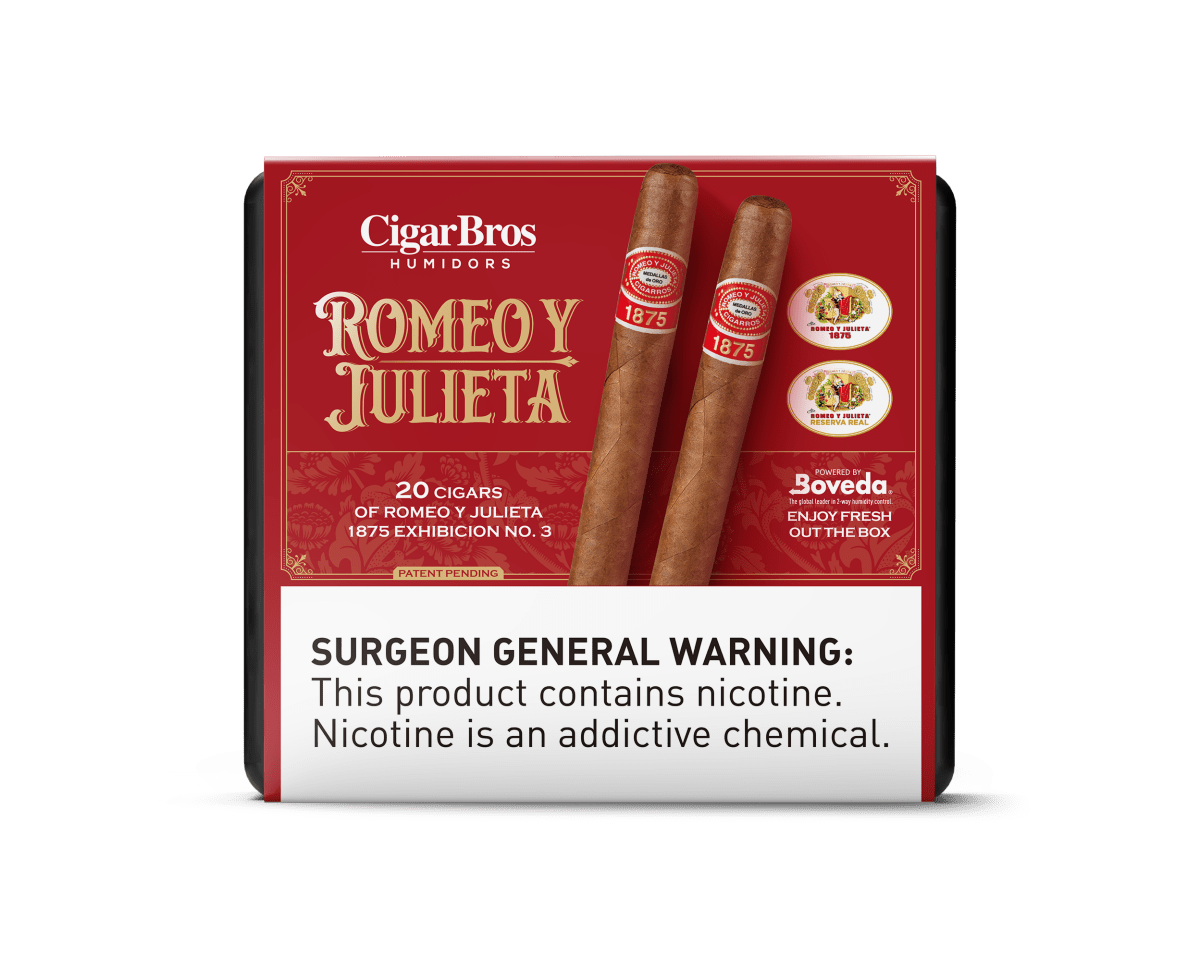 Romeo Y Julieta 1875 Bully 5ct Cigar Set + Personal Humidor by CigarBros | Keg N Bottle