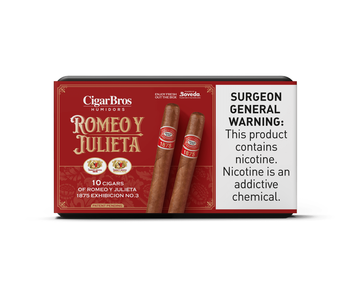 Romeo Y Julieta 1875 Bully 5ct Cigar Set + Personal Humidor by CigarBros | Keg N Bottle