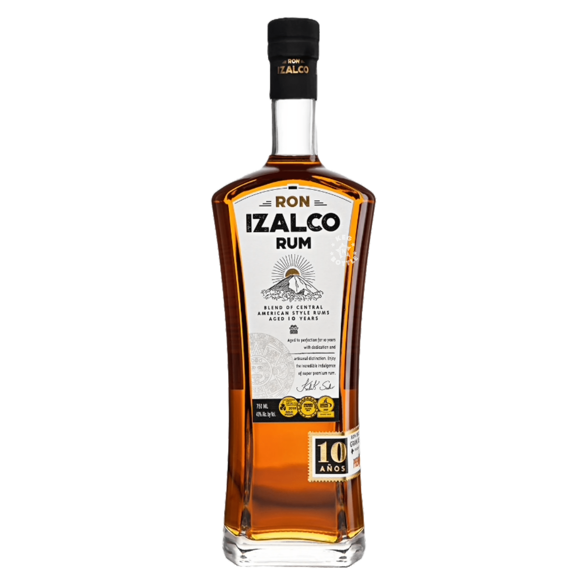 Ron Izalco 10 Year Rum (750 ml) | Keg N Bottle