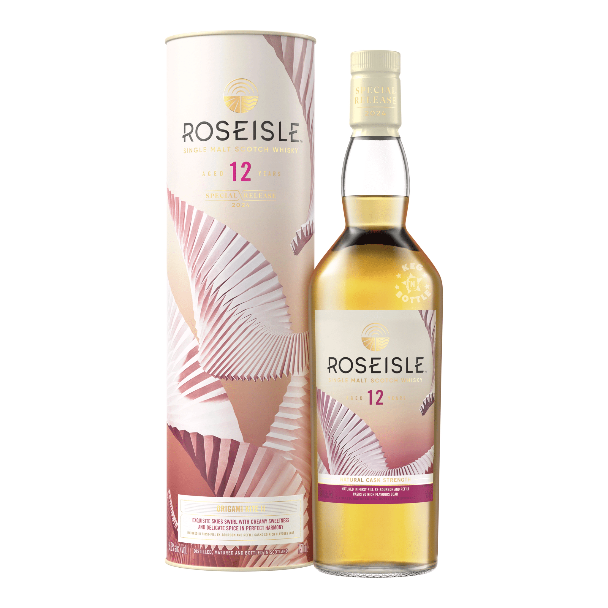 Roseisle 12 Year Origami Kite II 2024 Release Single Malt (750 ml) - Keg N Bottle