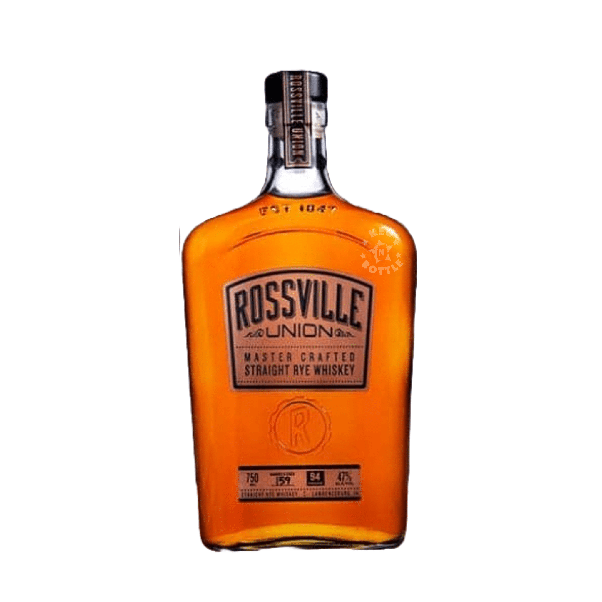 Rossville Union Straight Rye Whiskey (750 ml) | Keg N Bottle