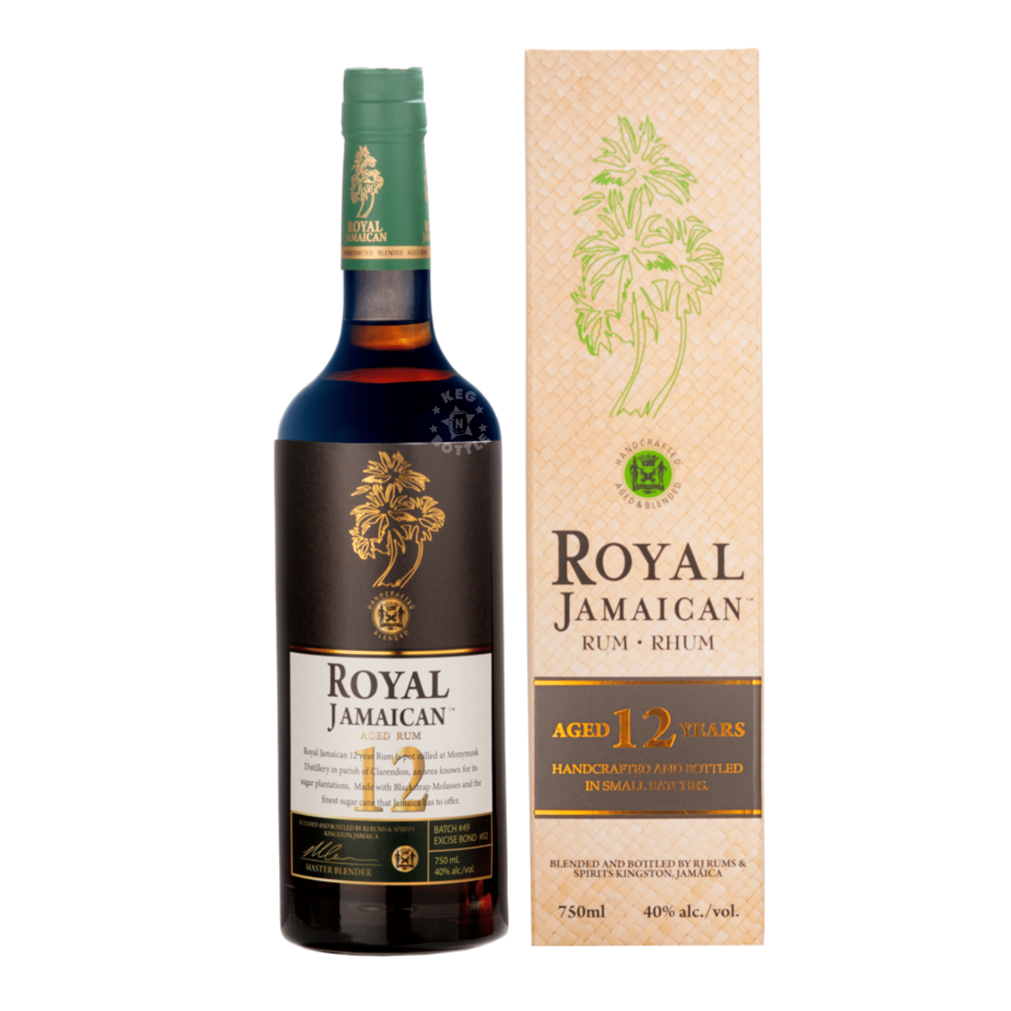 Royal Jamaican 12 Year Rum (750 ml) - Keg N Bottle