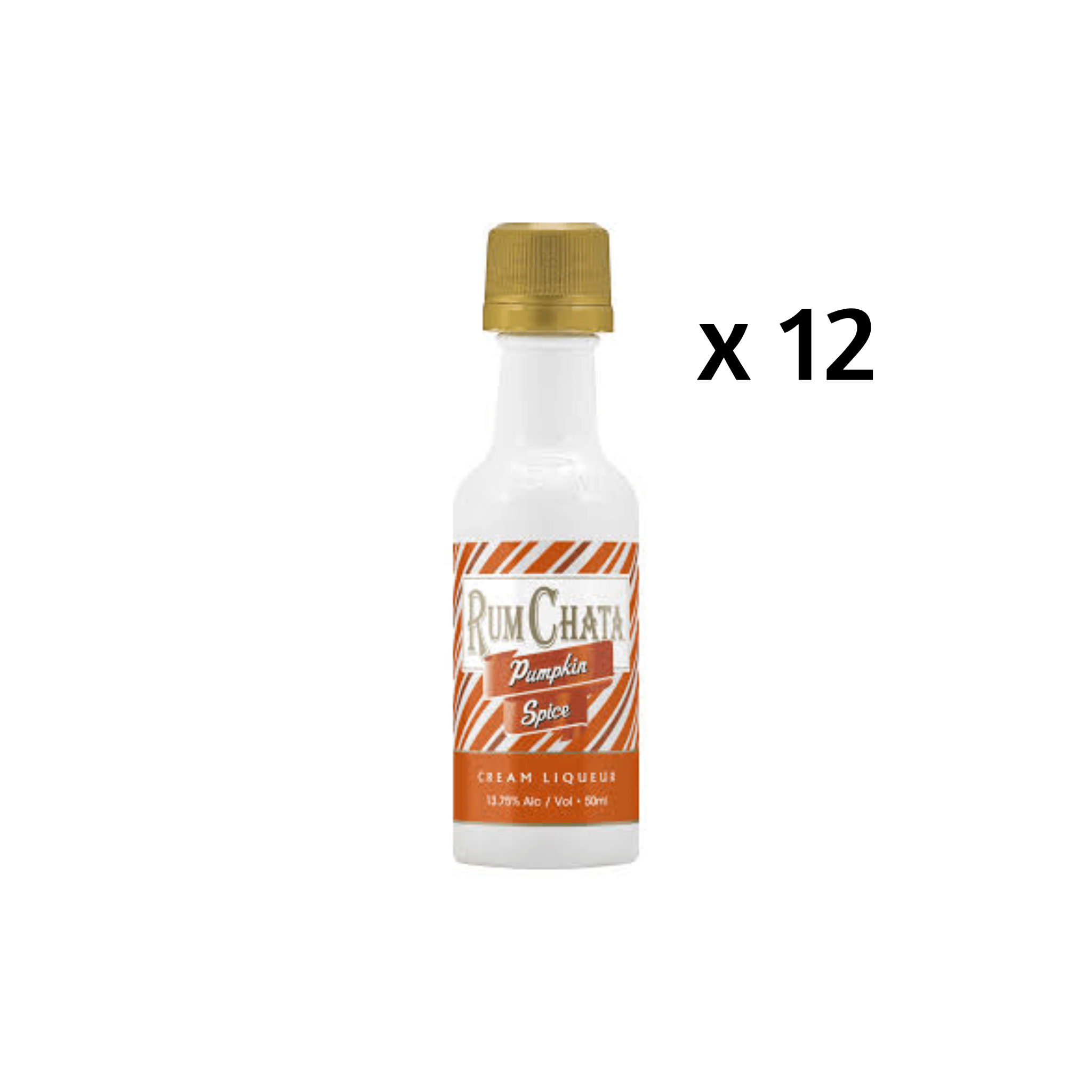 RumChata Pumpkin Spice Cream Liqueur Miniatures (12 x 50 ml) - Keg N Bottle