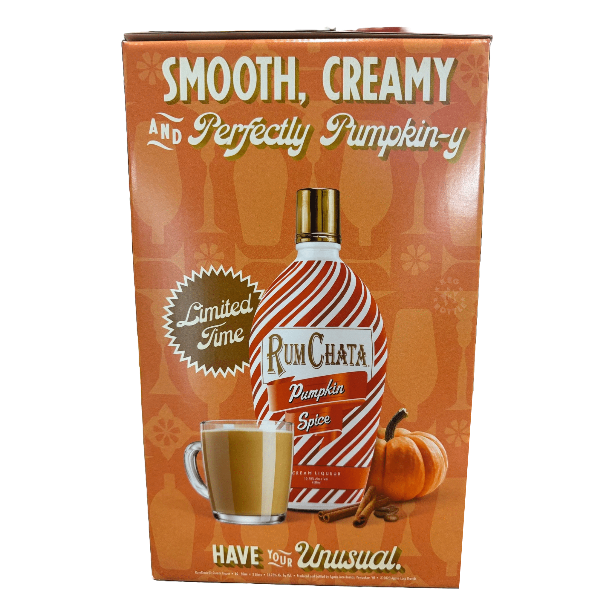 RumChata Pumpkin Spice Cream Liqueur Miniatures (60 x 50 ml) - Keg N Bottle