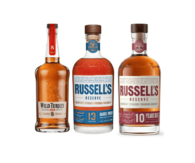 Russell's 13 Year Bourbon Whiskey Combo Pack (3x750mL) | Keg N Bottle