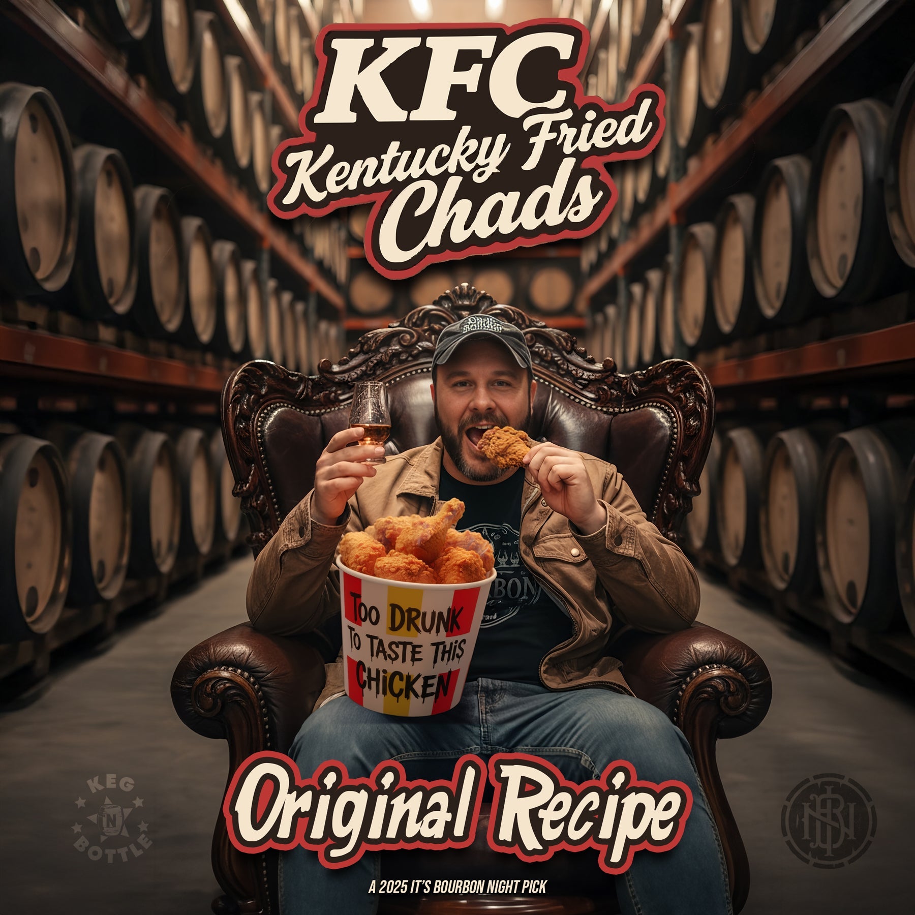 Russell's Reserve Private Barrel Selection (Barrel 25 - 0416 - Kentucky Fried Chads: Original Recipe) - It's Bourbon Night & Keg N Bottle Private Barrel Pick 750 ml | Keg N Bottle