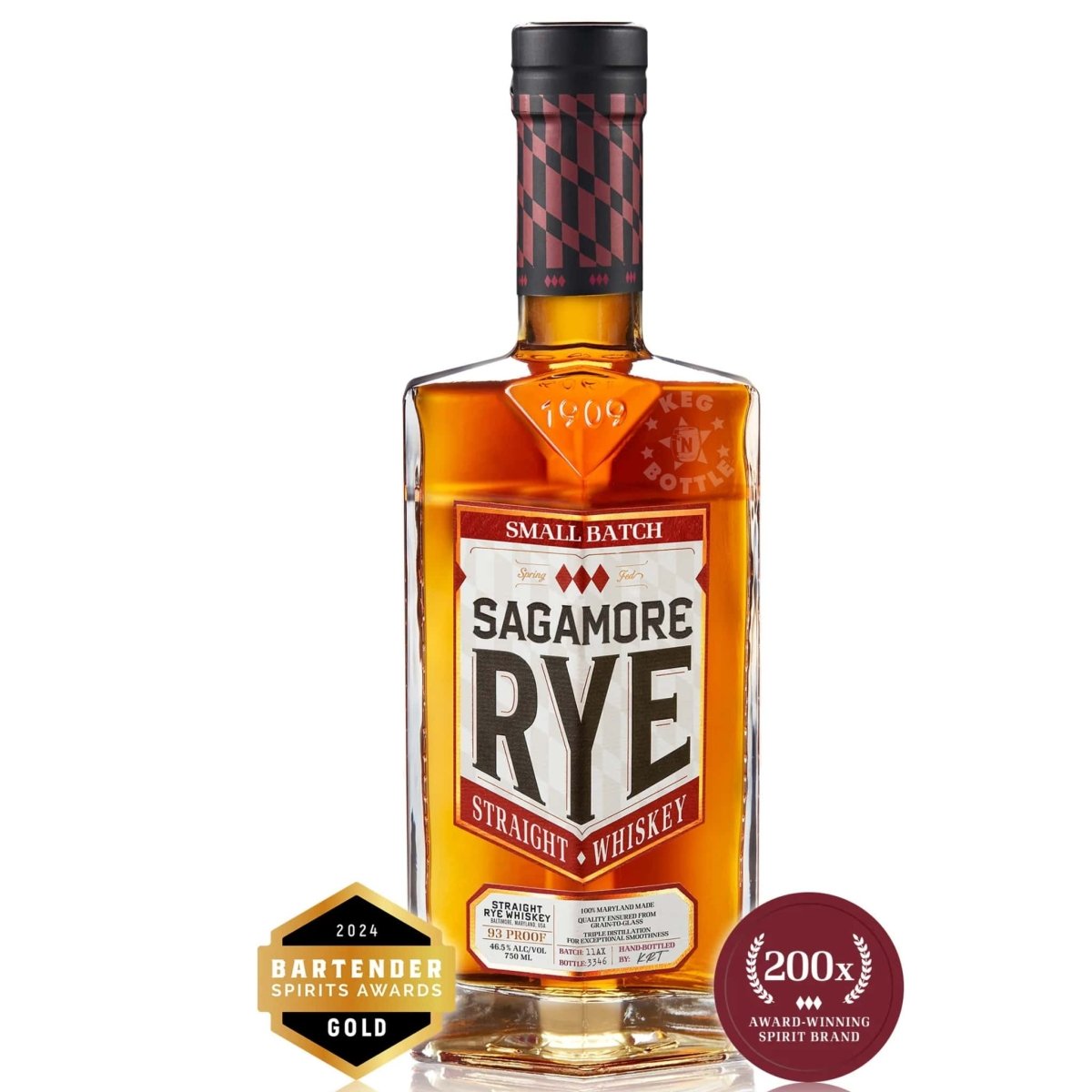 Sagamore Spirit Small Batch Rye Whiskey (750 ml) | Keg N Bottle