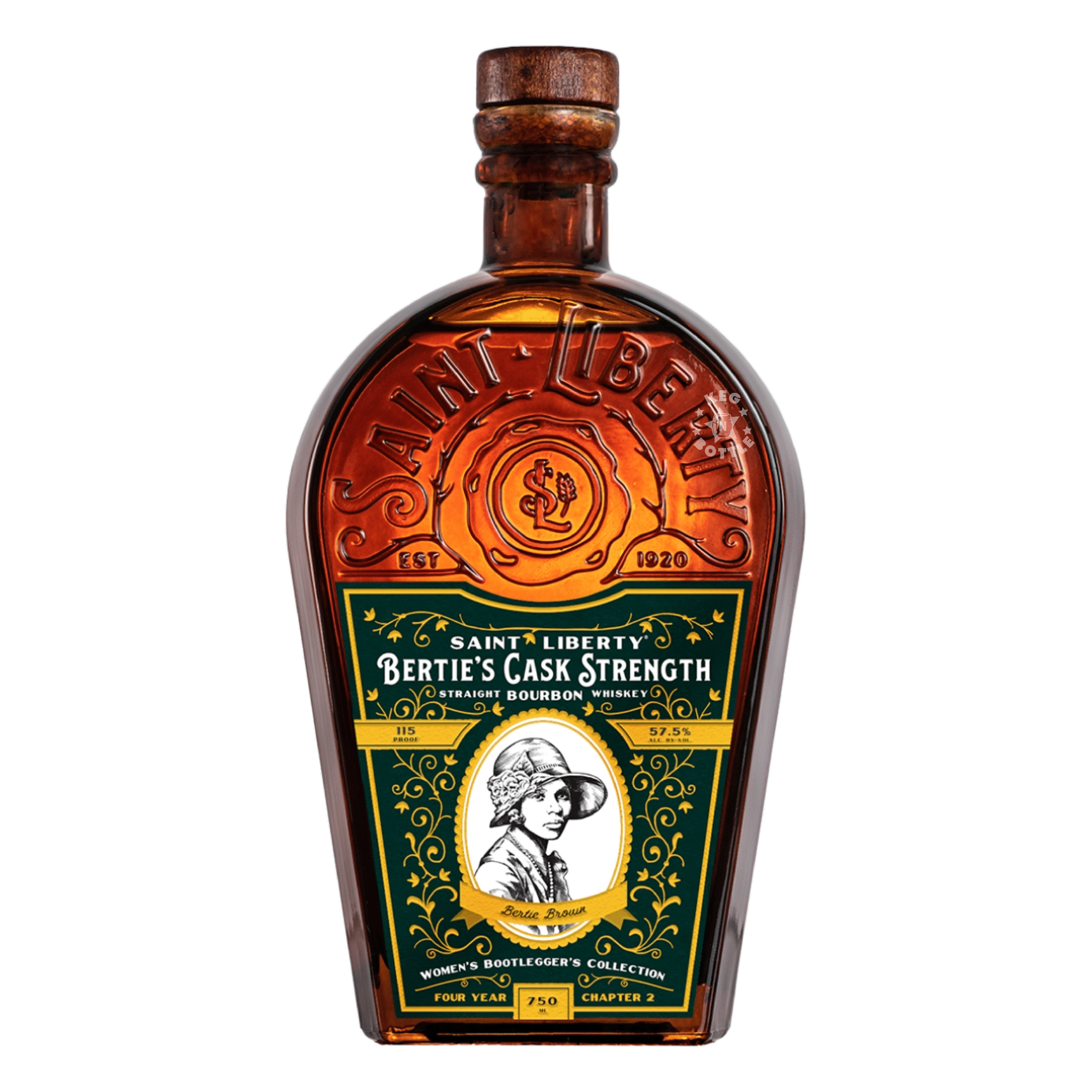 Saint Liberty Bertie's Cask Strength Bourbon (750 ml) | Keg N Bottle