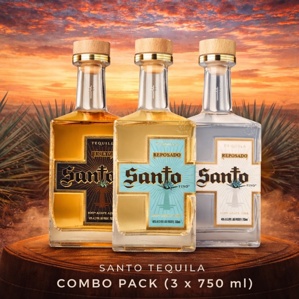 Sammy Hagar & Guy Fieri Santo Tequila Combo Pack (3 x 750 ml) | Keg N Bottle