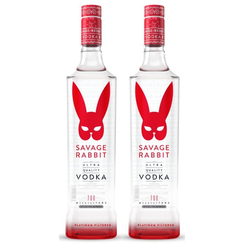 Savage Rabbit Vodka - Pack of 2 (700ml) | Keg N Bottle
