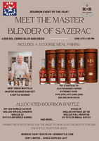 Sazerac Old Fashioned Copper Tasting San Diego - June 6th