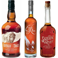 Sazerac Rye + Eagle Rare + Buffalo Trace Whiskey Bundle (3 x 750 ml)