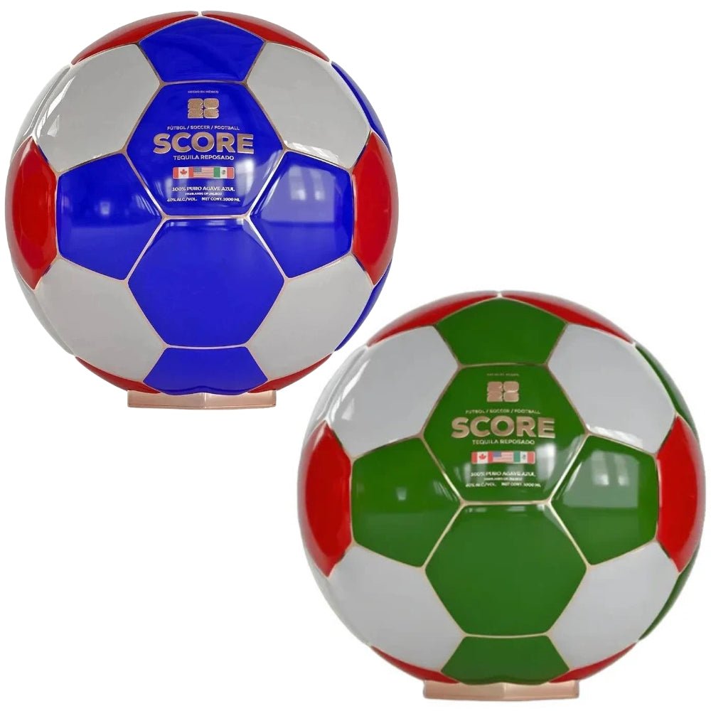 Score Soccer Ball Tequila Combo Pack – USA & Mexico (2x750 ml)