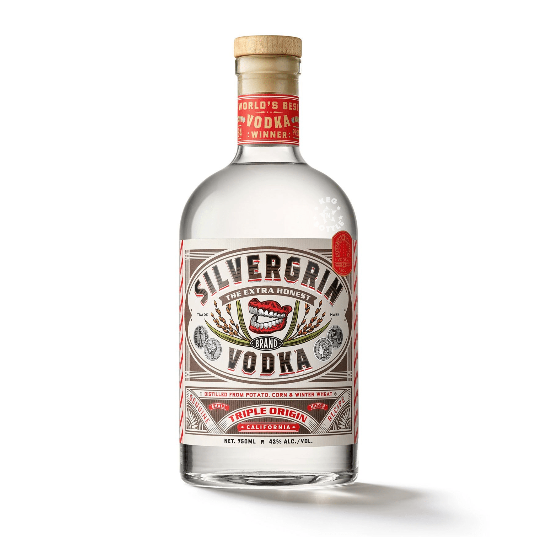 Silvergrin Vodka Triple Origin (750 ml) | Keg N Bottle