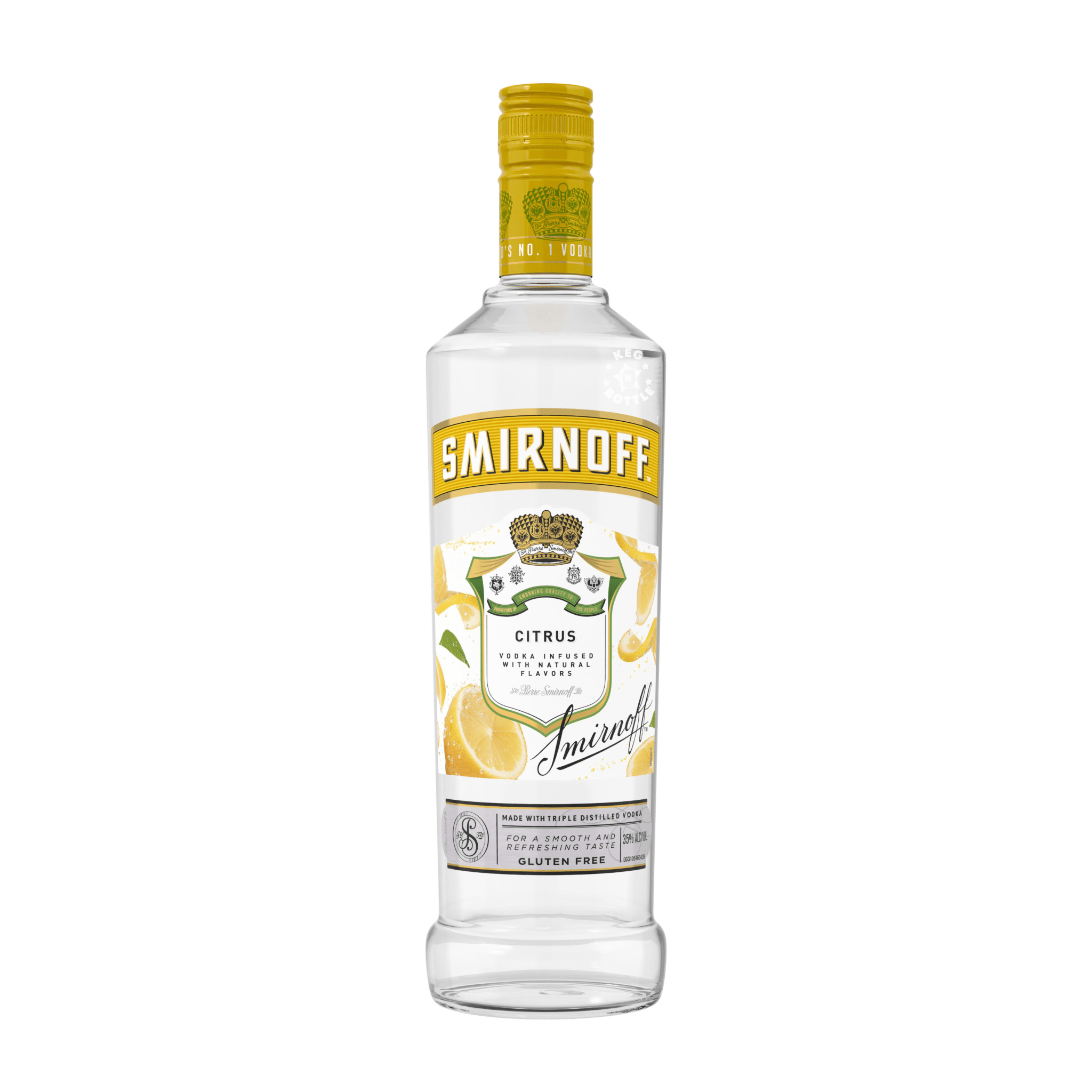 Smirnoff Citrus Vodka (750 ml) - Keg N Bottle