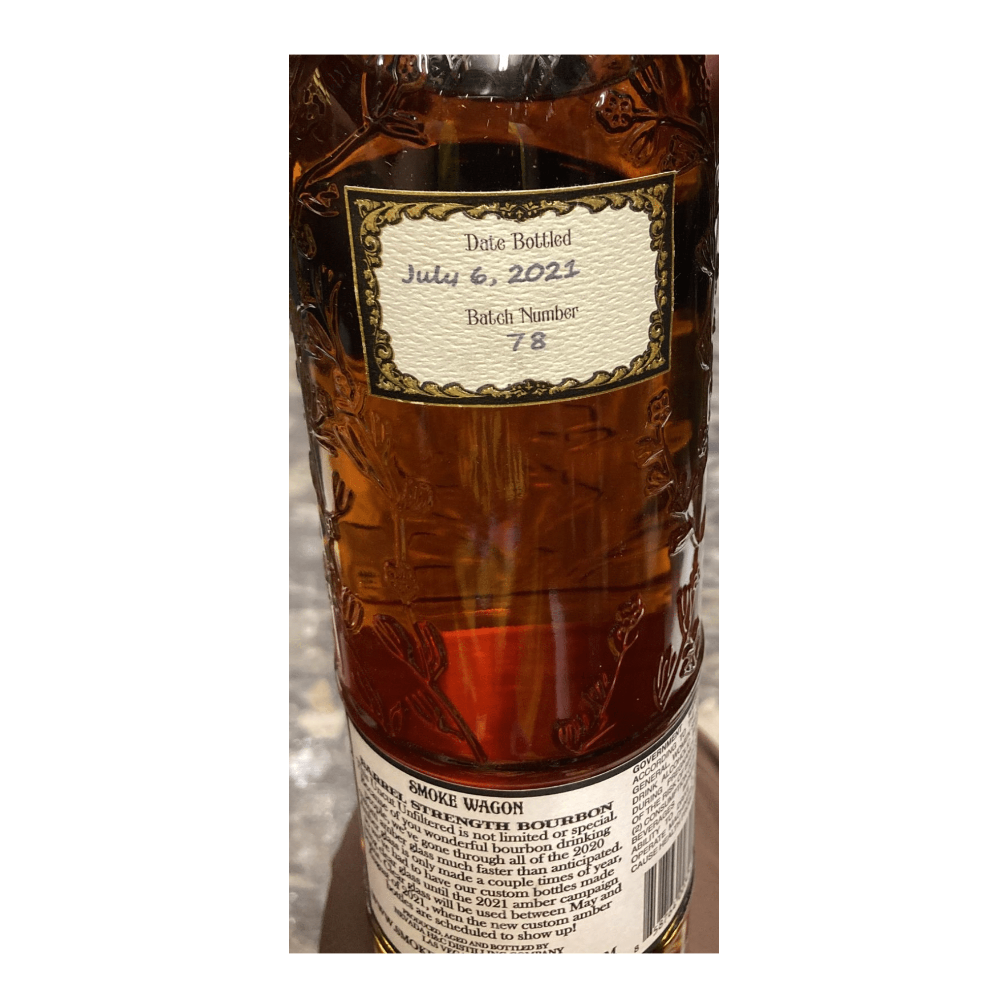 Smoke Wagon Uncut Unfiltered Batch 78 (750 ml) - Keg N Bottle