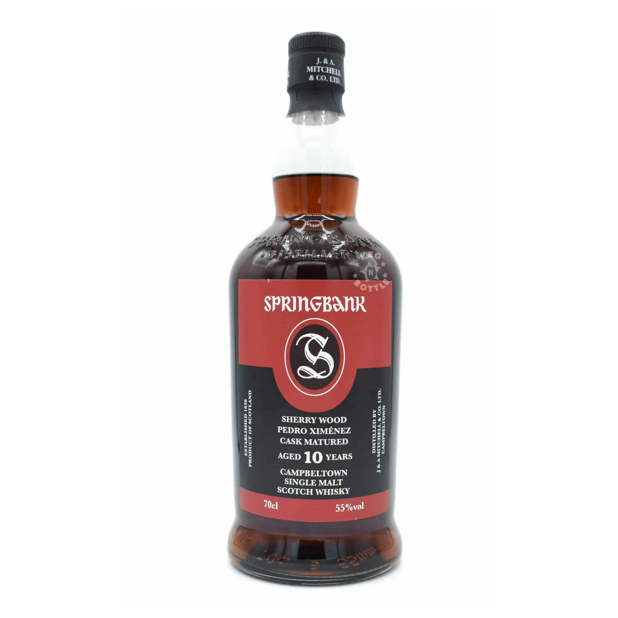 Springbank 10 Year Sherry Wood Single Malt Scotch (750 ml) - Keg N Bottle