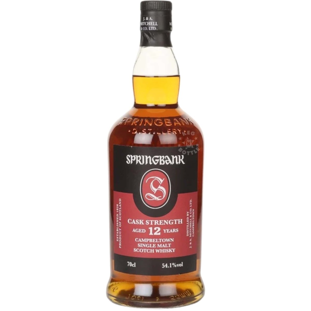 Springbank 12 Year Old Cask Strength Scotch Whisky (750 ml) bottle