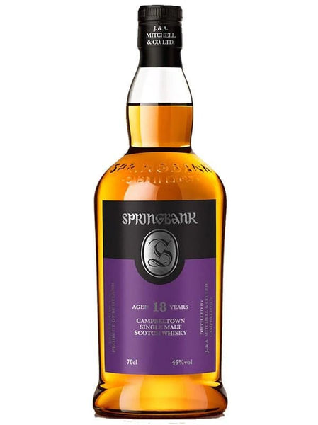 Springbank 18 Year Old Cambeltown Single Malt Whisky (700mL)
