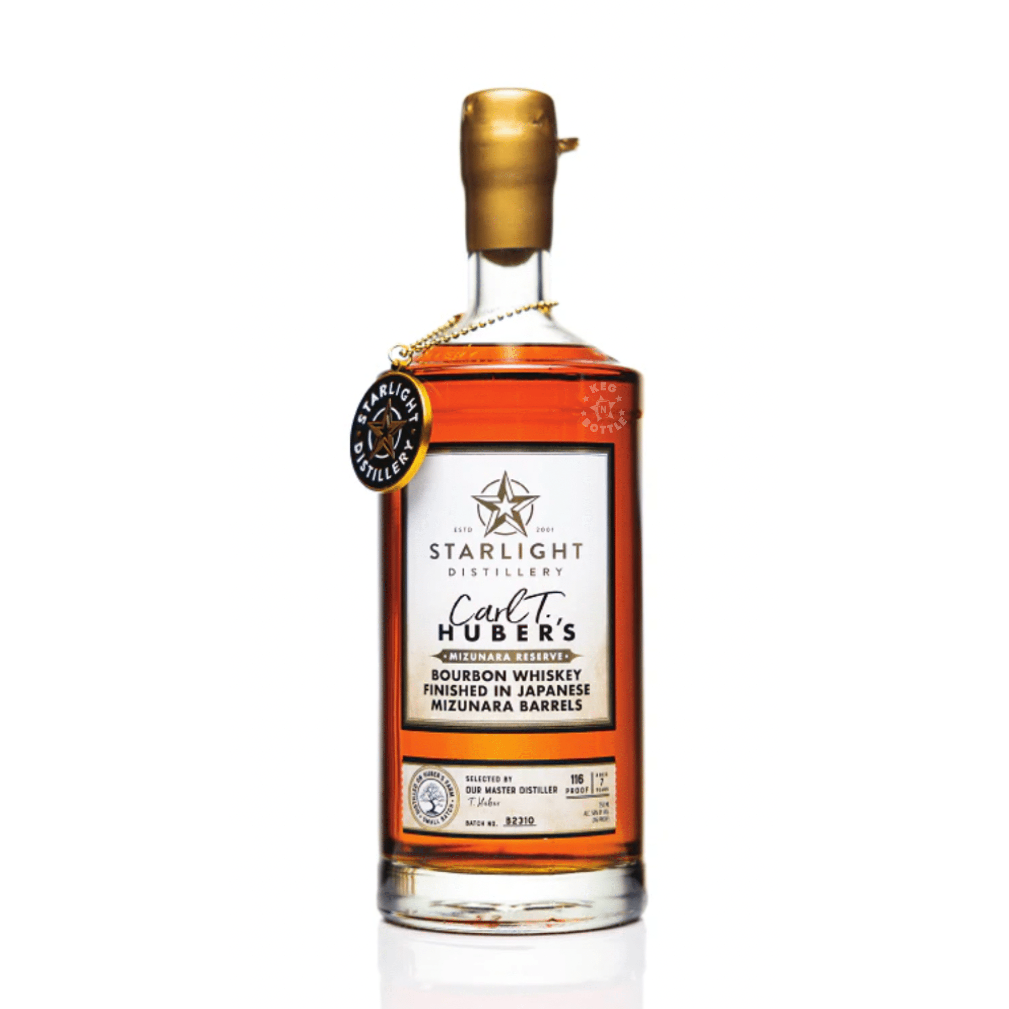 Starlight Carl T. Huber's Mizunara Finished Bourbon Whiskey (750 ml) | Keg N Bottle