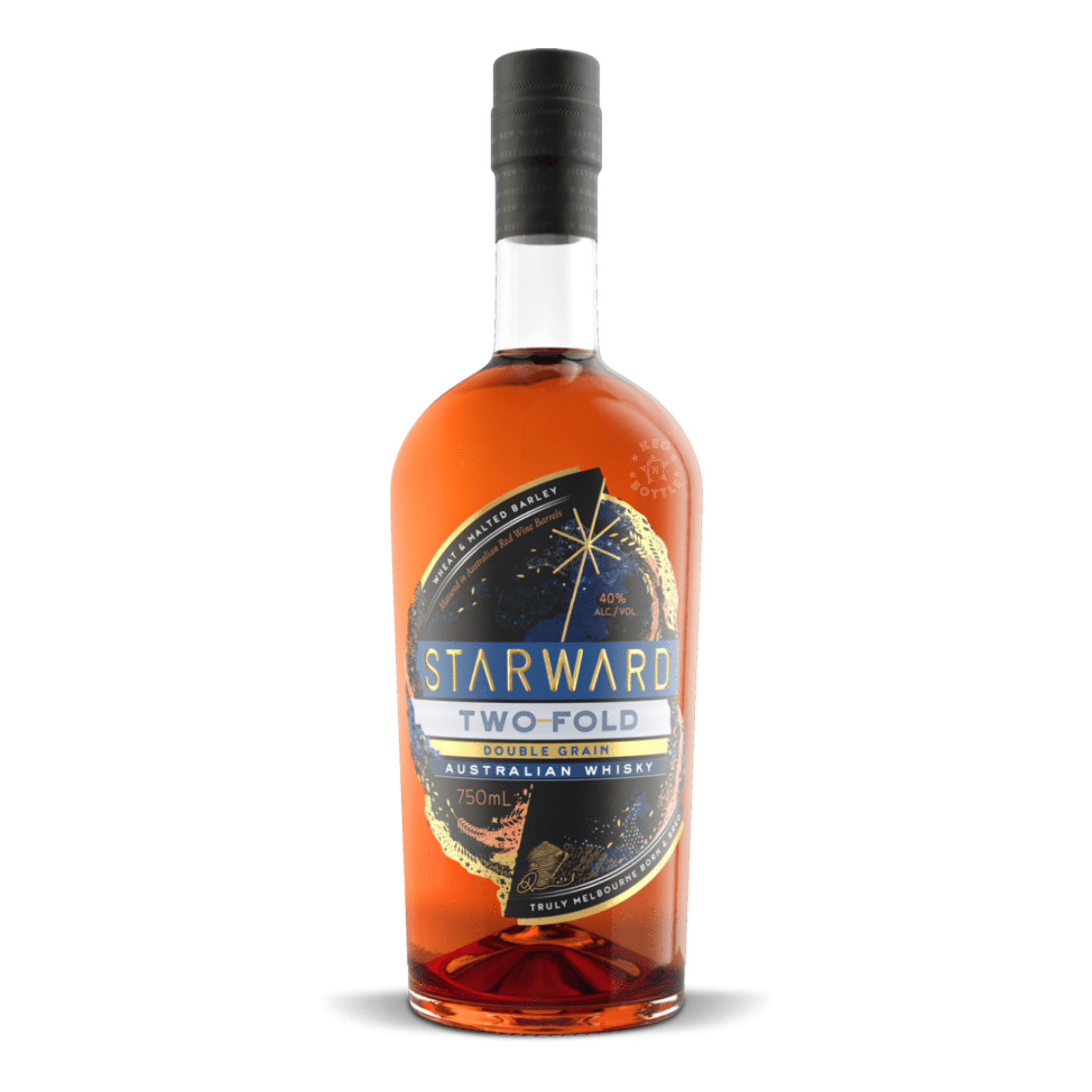 Starward Two Fold Double Grain Australian Whisky (750 ml) | Keg N Bottle