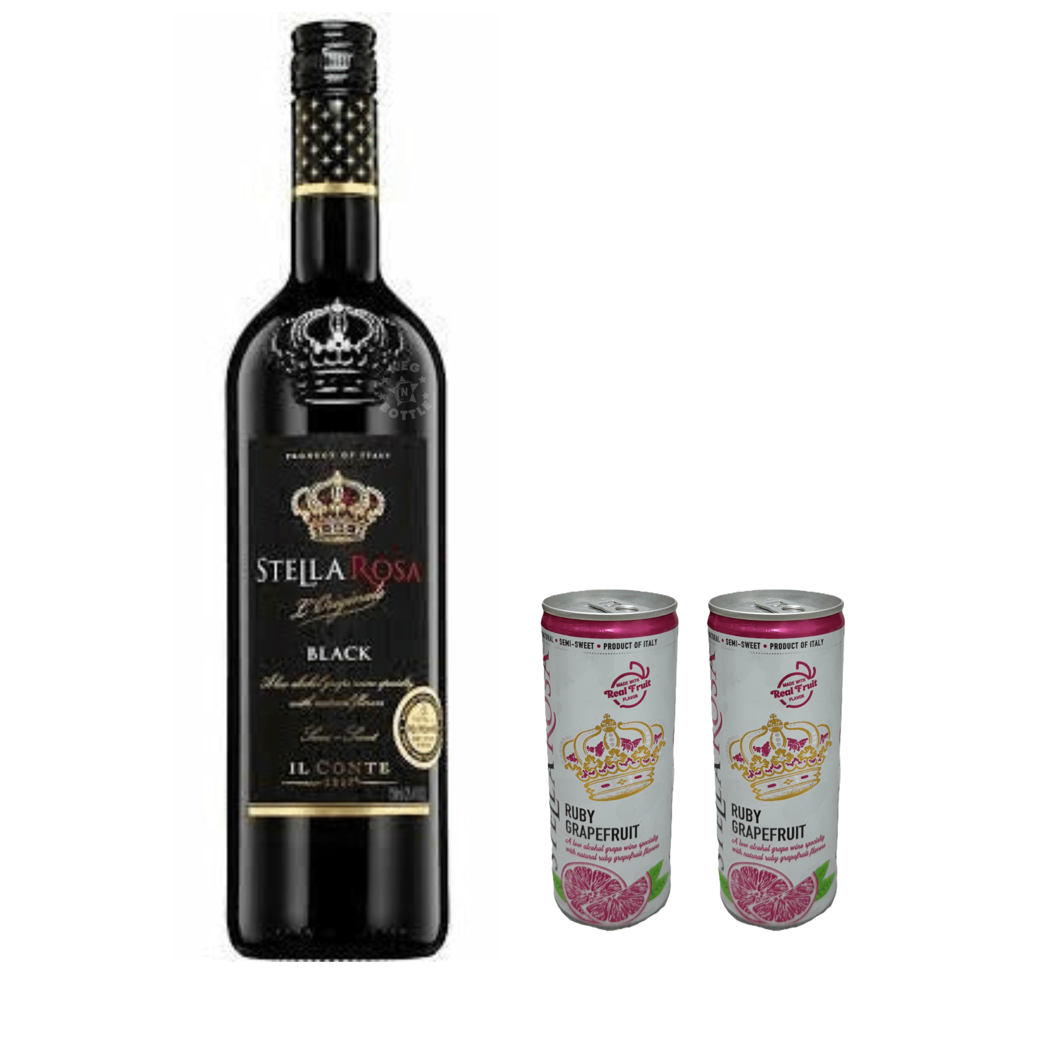 Stella Rosa Black & 2 Ruby Grapefruit Cans Combo Pack - Keg N Bottle