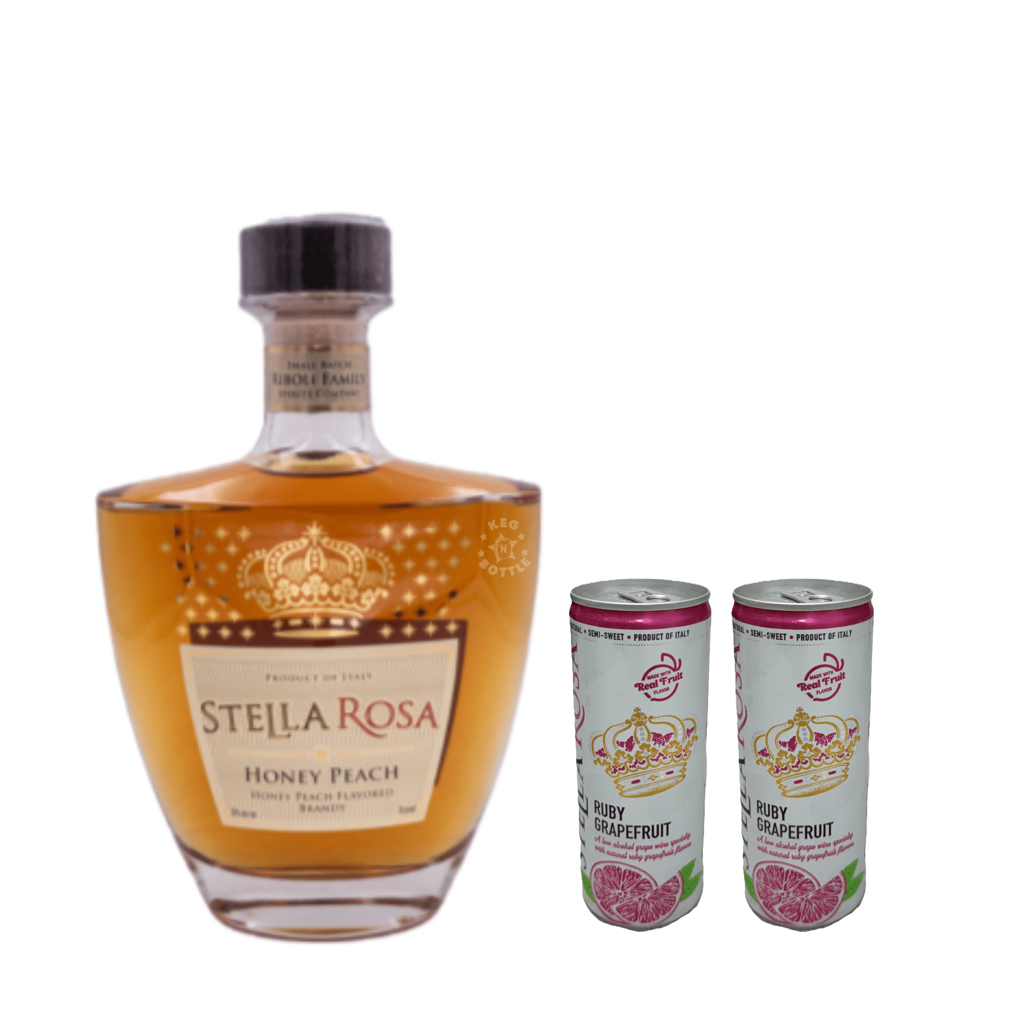 Stella Rosa Butter Toffee Brandy & 2 Ruby Grapefruit Cans Combo Pack - Keg N Bottle