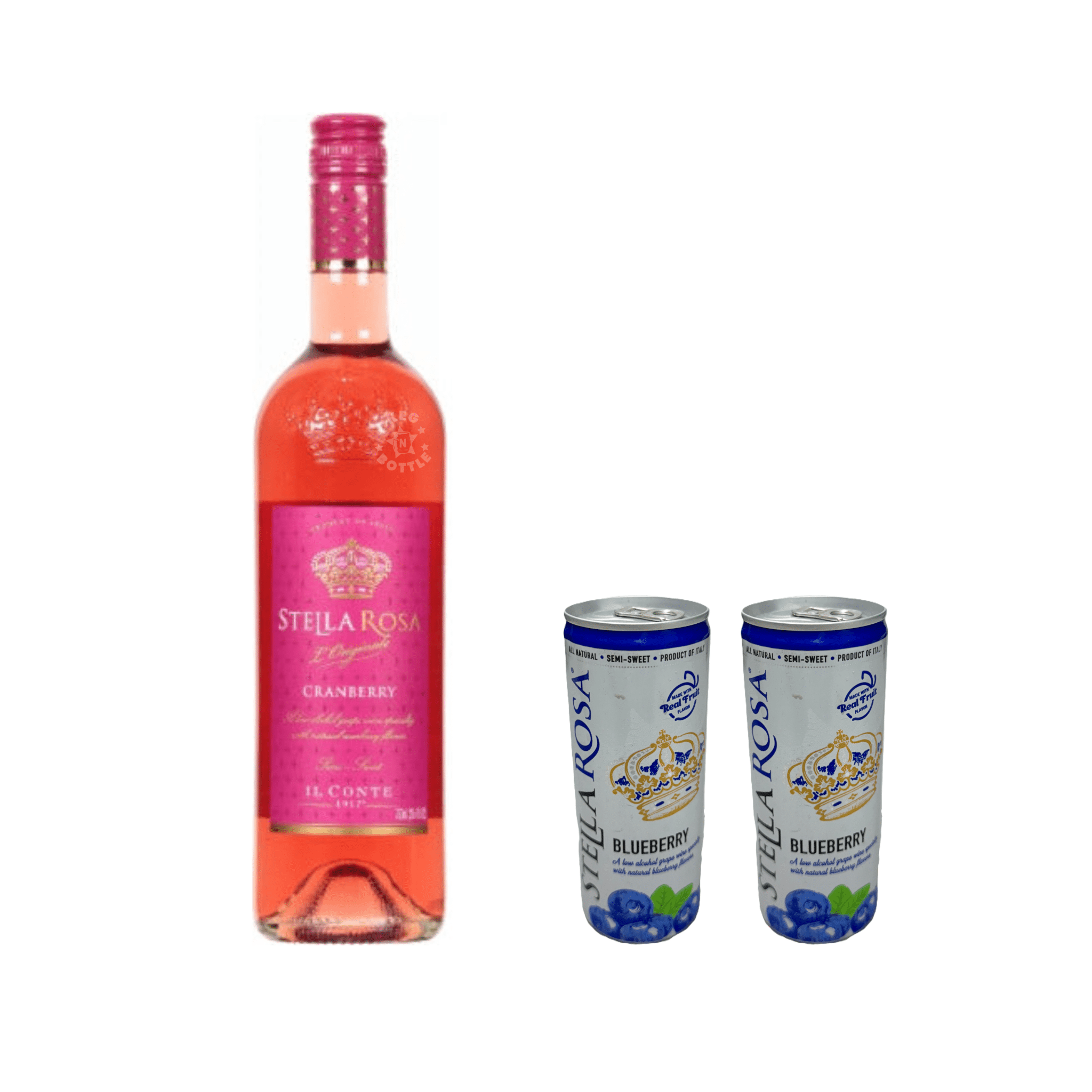 Stella Rosa Cranberry & 2 Blueberry Cans Combo Pack - Keg N Bottle