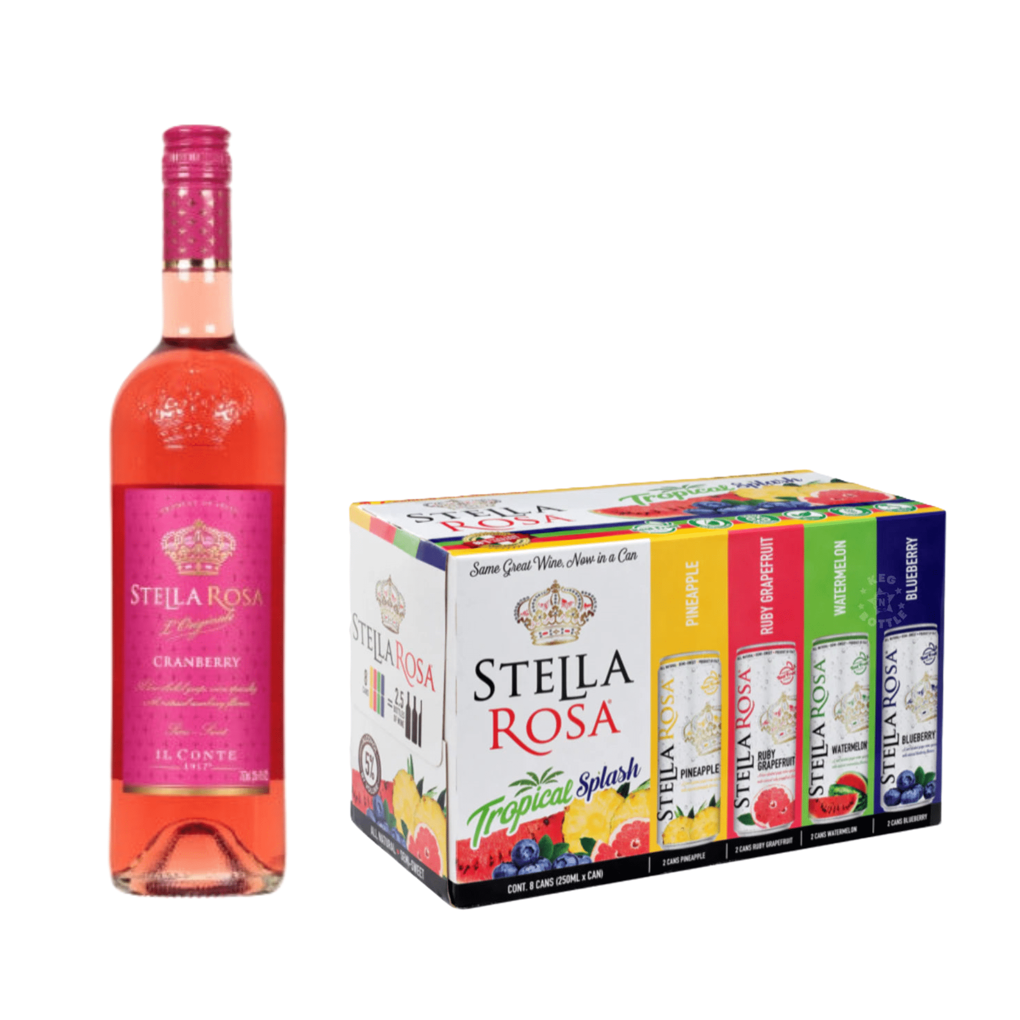 Stella Rosa Cranberry & Tropical Splash Combo Pack - Keg N Bottle